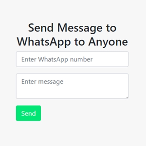 WhatsApp Message To Anyone Without Save His Phone Number